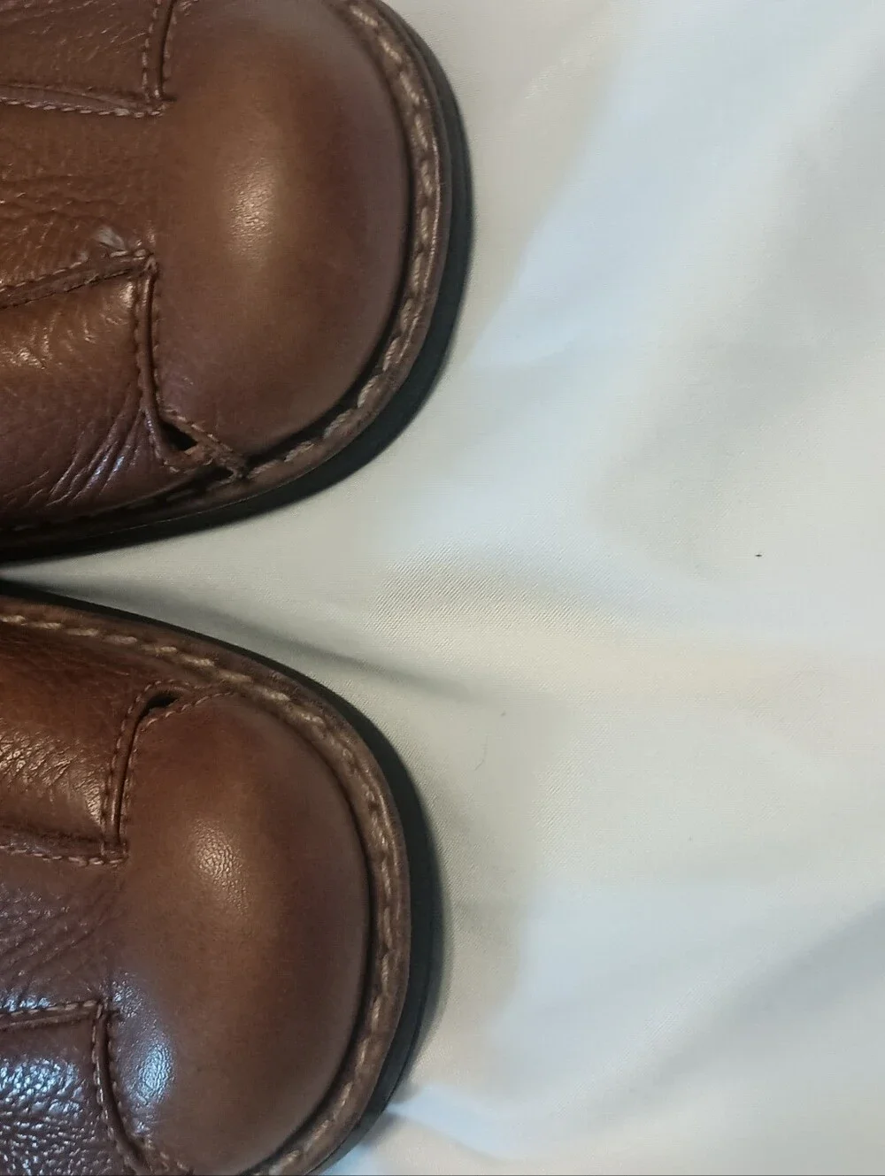Johnston & Murphy Men's Tan Sheepskin Fisherman Shoes Size 10M
